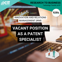 A design reading "Vacant Position as a Patent Specialist"